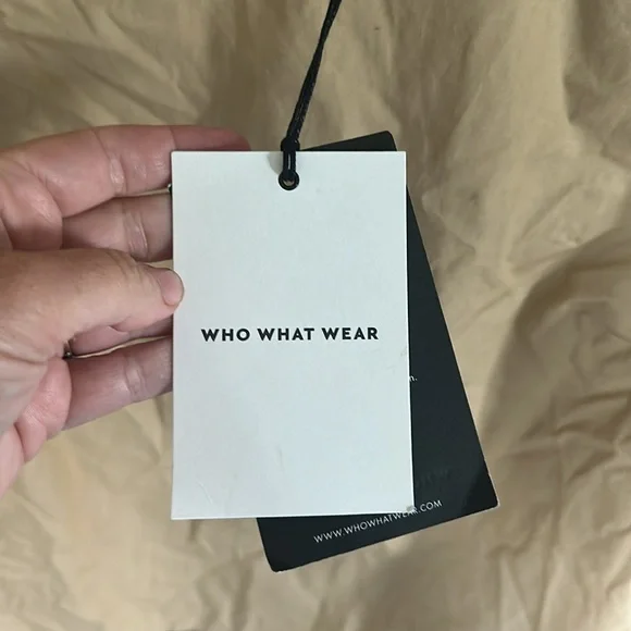 NWT Who What Wear Tan Puff Sleeve Blouse - Picture 6 of 14